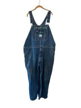 Vintage Liberty Bib Overalls Mens Blue Denim Carpenter Workwear Made USA